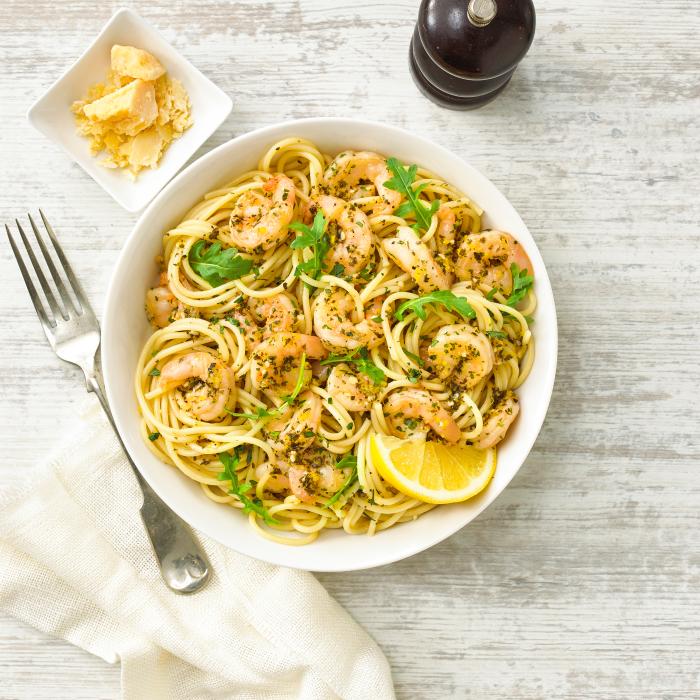 Lemon & Garlic Prawn Spaghetti
